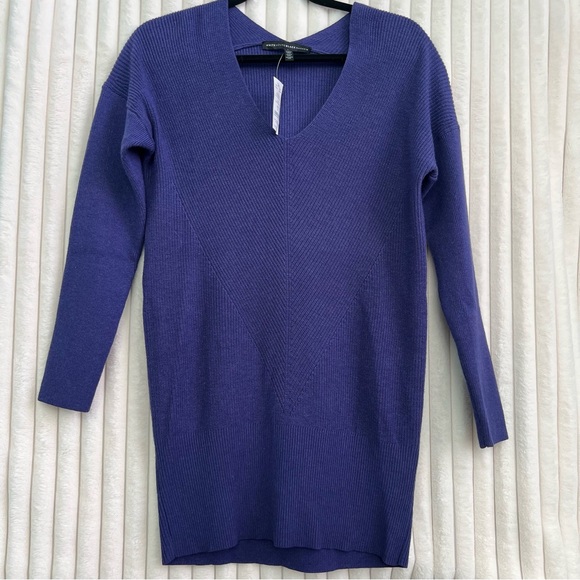 NWT WHBM Tunic Sweater Purple Cashmere Blend Size Small - Picture 6 of 6